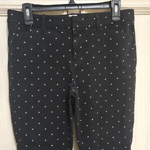 GAP Black Polka Dot Skinny Pants